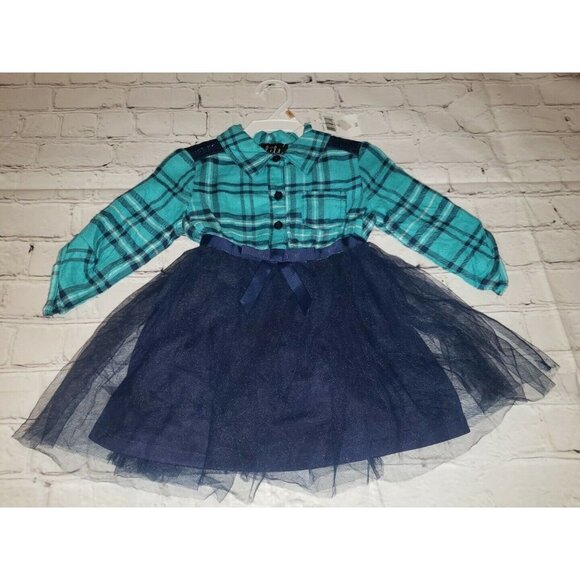 Nwt Lilt Brand Toddler Girls Size 2T Country Sequin Tutu Dress With Front Bow - Picture 1 of 4